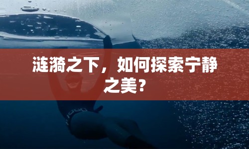 漣漪之下，如何探索寧靜之美？