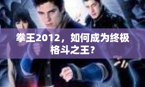 拳王2012，如何成為終極格斗之王？