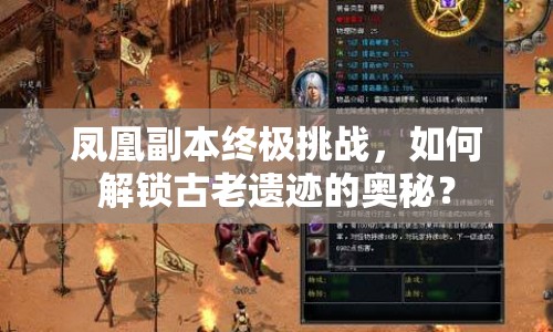 鳳凰副本終極挑戰(zhàn)，如何解鎖古老遺跡的奧秘？