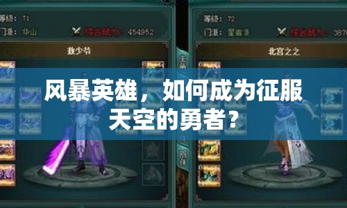 風(fēng)暴英雄，如何成為征服天空的勇者？