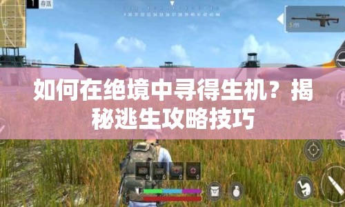如何在絕境中尋得生機？揭秘逃生攻略技巧