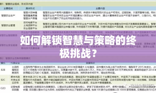 如何解鎖智慧與策略的終極挑戰(zhàn)？