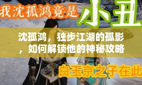 沈孤鴻，獨(dú)步江湖的孤影，如何解鎖他的神秘攻略？