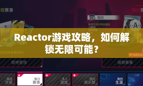 Reactor游戲攻略，如何解鎖無限可能？