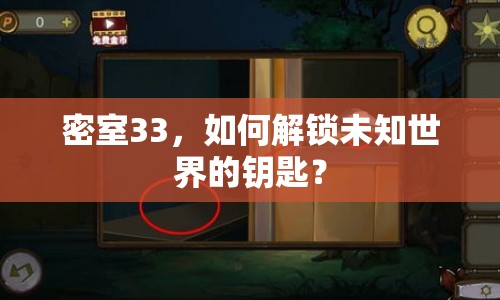 密室33，如何解鎖未知世界的鑰匙？