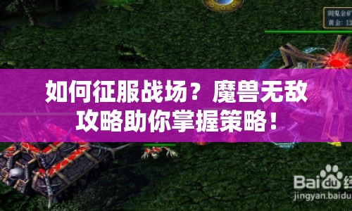 如何征服戰(zhàn)場？魔獸無敵攻略助你掌握策略！