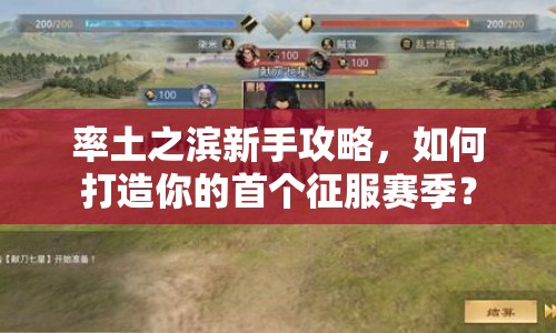 率土之濱新手攻略，如何打造你的首個(gè)征服賽季？