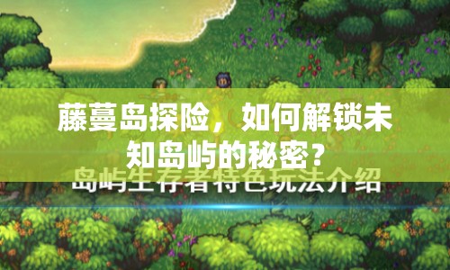 藤蔓島探險(xiǎn)，如何解鎖未知島嶼的秘密？