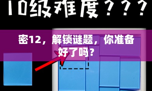 密12，解鎖謎題，你準(zhǔn)備好了嗎？