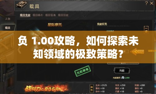 負(fù) 1.00攻略，如何探索未知領(lǐng)域的極致策略？