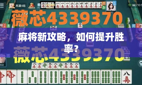 麻將新攻略，如何提升勝率？