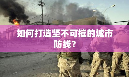 如何打造堅(jiān)不可摧的城市防線？