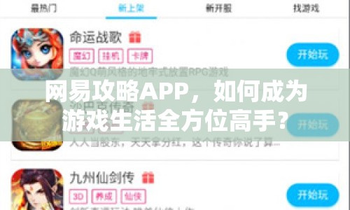 網(wǎng)易攻略APP，如何成為游戲生活全方位高手？