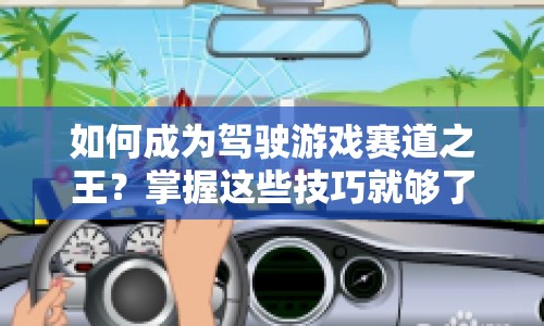 如何成為駕駛游戲賽道之王？掌握這些技巧就夠了！