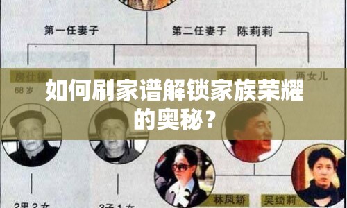 如何刷家譜解鎖家族榮耀的奧秘？