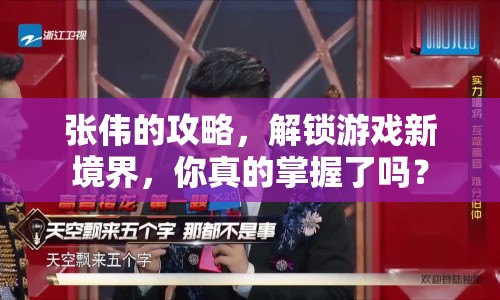 張偉的攻略，解鎖游戲新境界，你真的掌握了嗎？