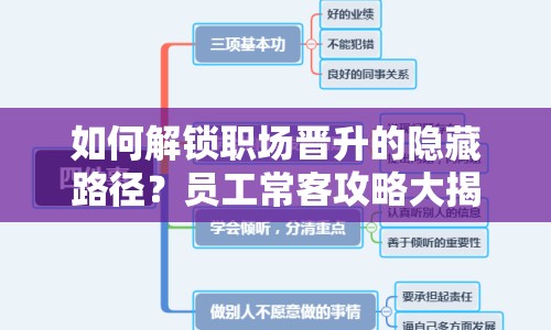 如何解鎖職場晉升的隱藏路徑？員工?？凸ヂ源蠼颐?！