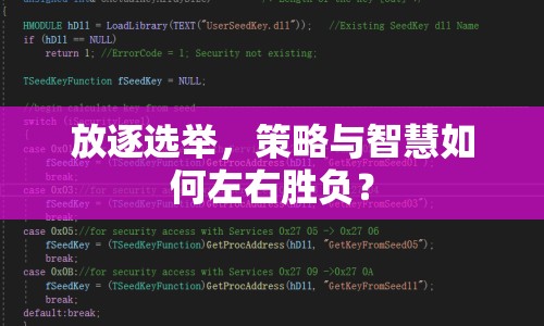 放逐選舉，策略與智慧如何左右勝負(fù)？