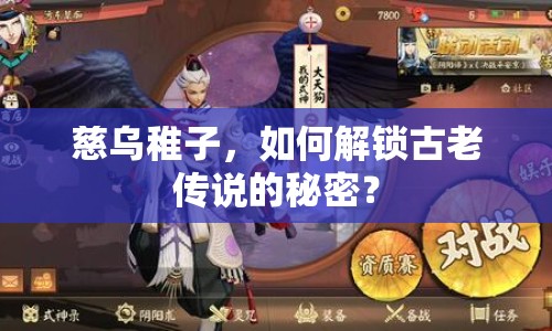 慈烏稚子，如何解鎖古老傳說的秘密？