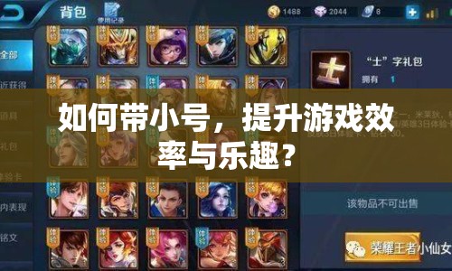 如何帶小號，提升游戲效率與樂趣？