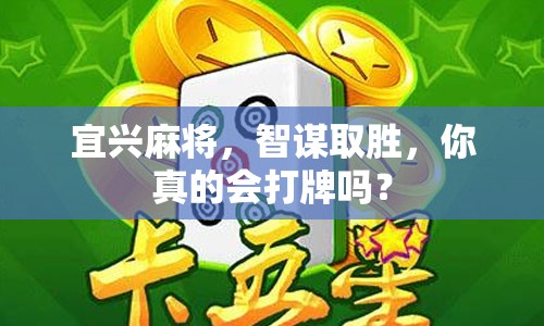 宜興麻將，智謀取勝，你真的會(huì)打牌嗎？