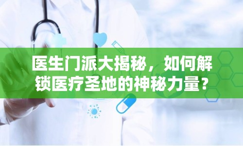 醫(yī)生門派大揭秘，如何解鎖醫(yī)療圣地的神秘力量？
