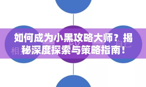 如何成為小黑攻略大師？揭秘深度探索與策略指南！