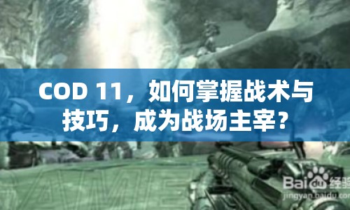 COD 11，如何掌握戰(zhàn)術(shù)與技巧，成為戰(zhàn)場主宰？