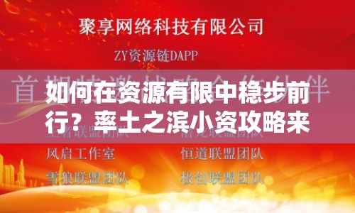 如何在資源有限中穩(wěn)步前行？率土之濱小資攻略來幫你！