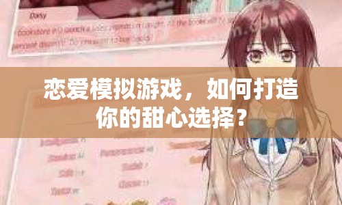 戀愛模擬游戲，如何打造你的甜心選擇？