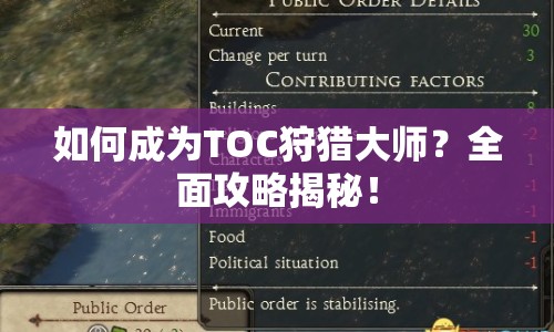 如何成為TOC狩獵大師？全面攻略揭秘！