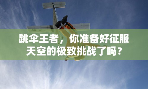 跳傘王者，你準(zhǔn)備好征服天空的極致挑戰(zhàn)了嗎？