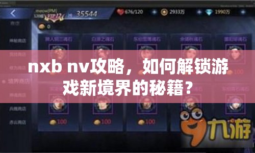 nxb nv攻略，如何解鎖游戲新境界的秘籍？