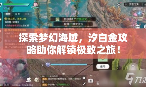 探索夢幻海域，汐白金攻略助你解鎖極致之旅！