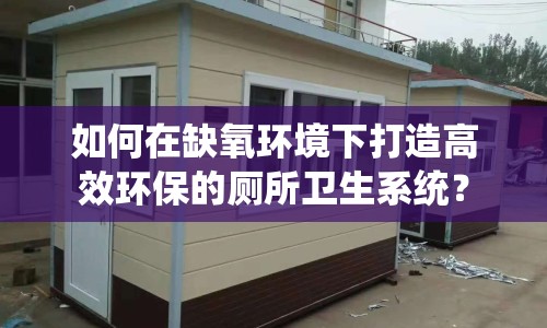 如何在缺氧環(huán)境下打造高效環(huán)保的廁所衛(wèi)生系統(tǒng)？