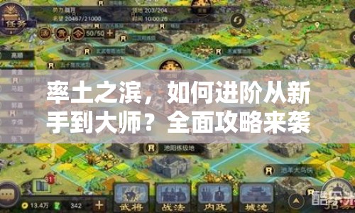 率土之濱，如何進(jìn)階從新手到大師？全面攻略來襲！