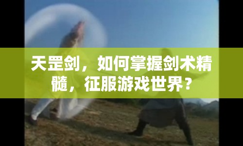 天罡劍，如何掌握劍術(shù)精髓，征服游戲世界？