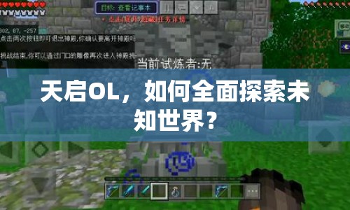 天啟OL，如何全面探索未知世界？