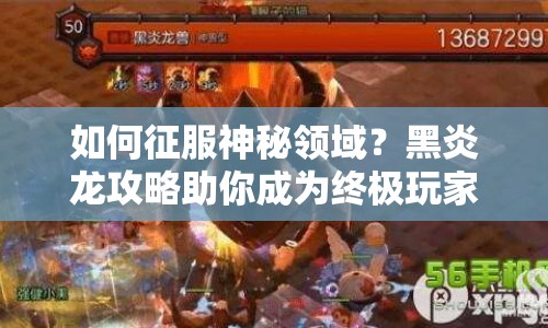 如何征服神秘領(lǐng)域？黑炎龍攻略助你成為終極玩家！
