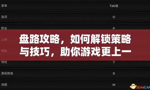 盤路攻略，如何解鎖策略與技巧，助你游戲更上一層樓？