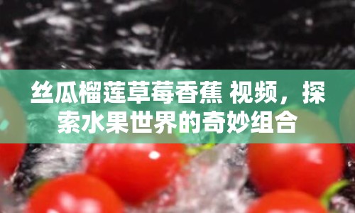 絲瓜榴蓮草莓香蕉 視頻，探索水果世界的奇妙組合