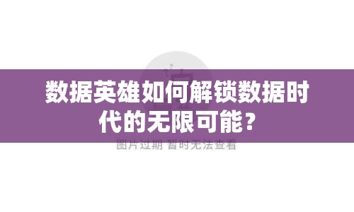 數(shù)據(jù)英雄如何解鎖數(shù)據(jù)時(shí)代的無限可能？