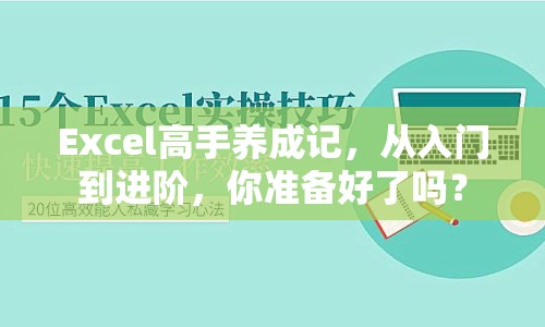Excel高手養(yǎng)成記，從入門到進(jìn)階，你準(zhǔn)備好了嗎？