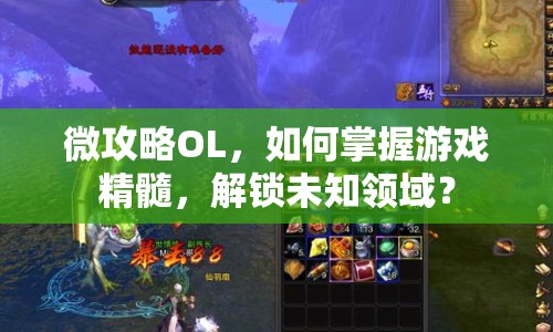 微攻略O(shè)L，如何掌握游戲精髓，解鎖未知領(lǐng)域？