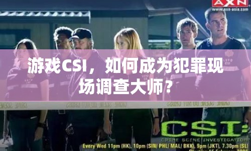 游戲CSI，如何成為犯罪現(xiàn)場調(diào)查大師？