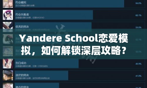 Yandere School戀愛模擬，如何解鎖深層攻略？