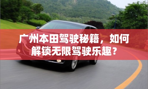 廣州本田駕駛秘籍，如何解鎖無(wú)限駕駛樂(lè)趣？