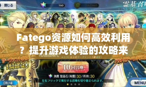 Fatego資源如何高效利用？提升游戲體驗(yàn)的攻略來(lái)啦！