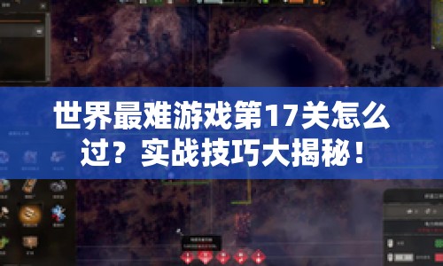 世界最難游戲第17關(guān)怎么過(guò)？實(shí)戰(zhàn)技巧大揭秘！