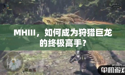MHIII，如何成為狩獵巨龍的終極高手？